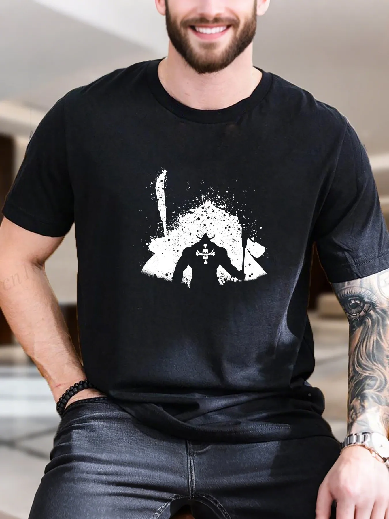 

New Arrival Fashion Men's Printed Short Sleeve T-Shirt Surfing Beach Design 100% Cotton Comfortable Casual Top Trendy Loose Fit