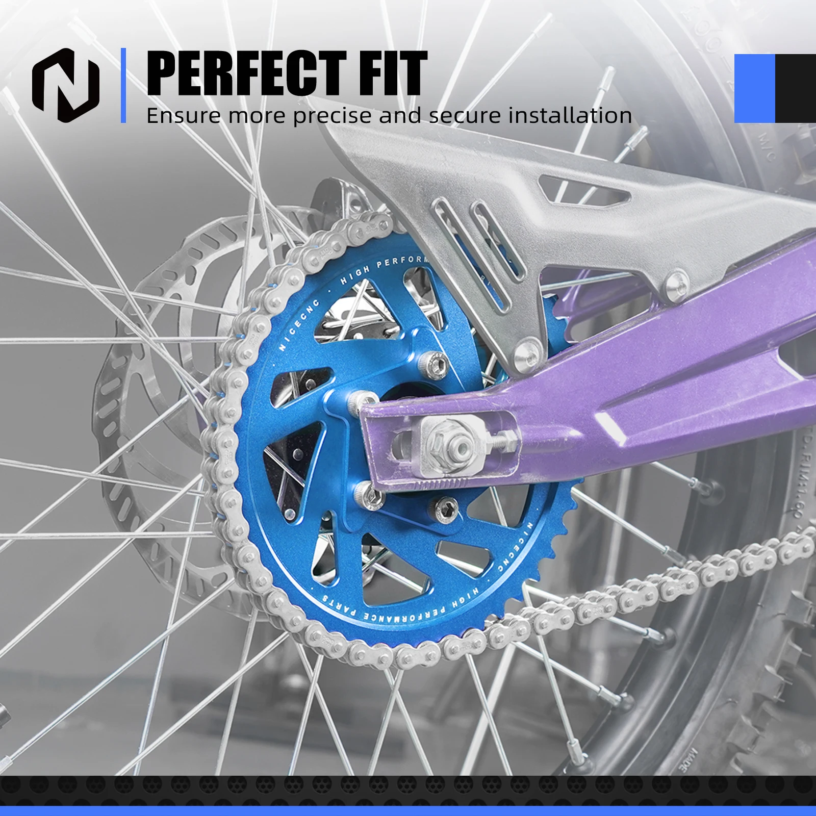 NICECNC Für 2025 2024 Surron Light Bee X S L1E Surron Ebike 48 Zähne 58 Zähne Kettenrad Verbesserte Teile Für Segway X160 X260 – Detail 13