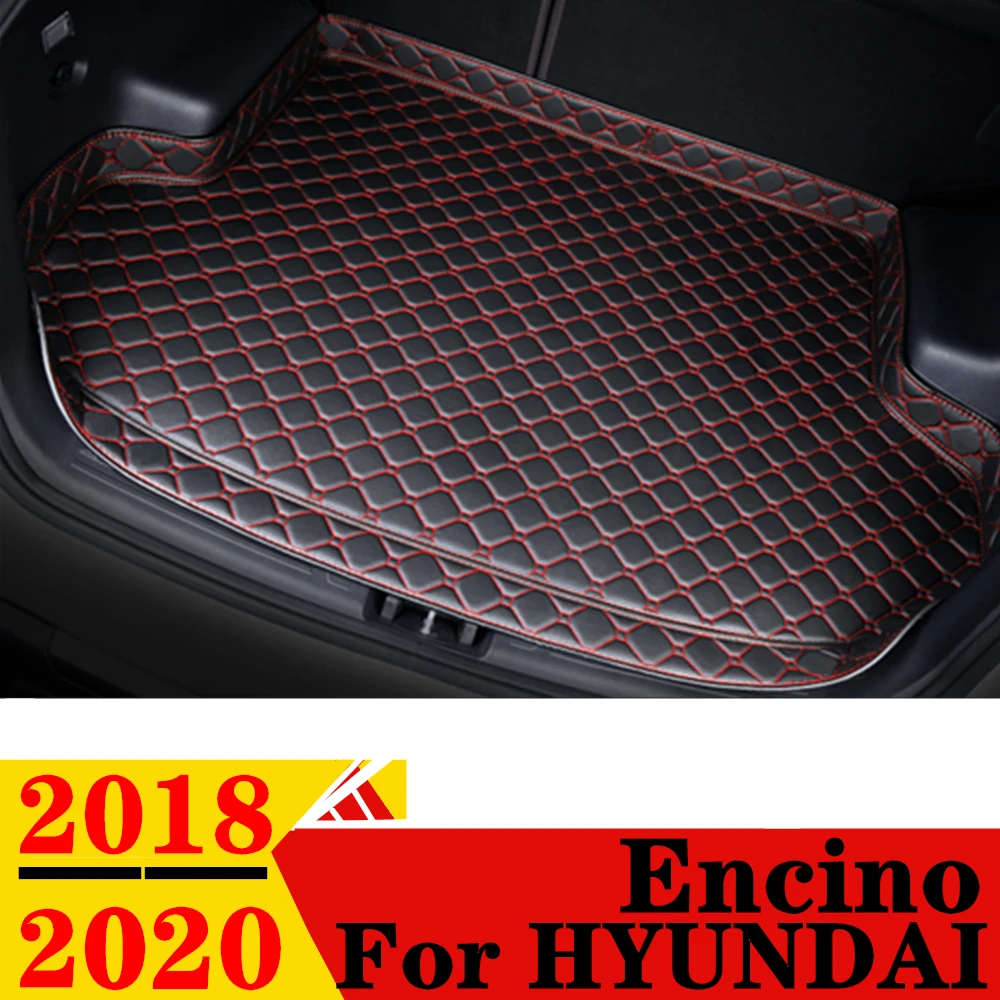 

Коврик для багажника автомобиля для HYUNDAI Encino 2020 2019 2018, высокобоковой задний коврик для груза, поднос для багажника, коврик для багажа, защитный ковер, крышка, задние части