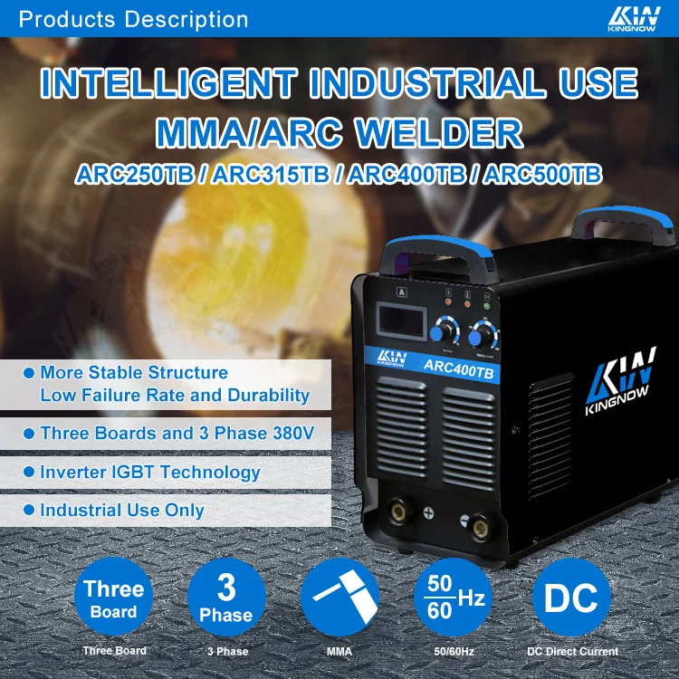 ARC250TB 3 phase 380V high efficient mini inverter mma welder MMA IGBT inverter arc 250A welding machine