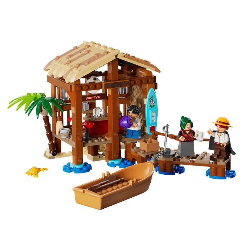 LEGO One Piece Series 75636 Windmill Village Cabin Model Anime Building Blocks Toy Gift
