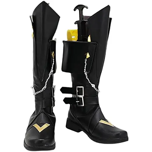 Tartaglia cosplay sapatos festa jogo cosplay botas sapatos para festa de carnaval de halloween