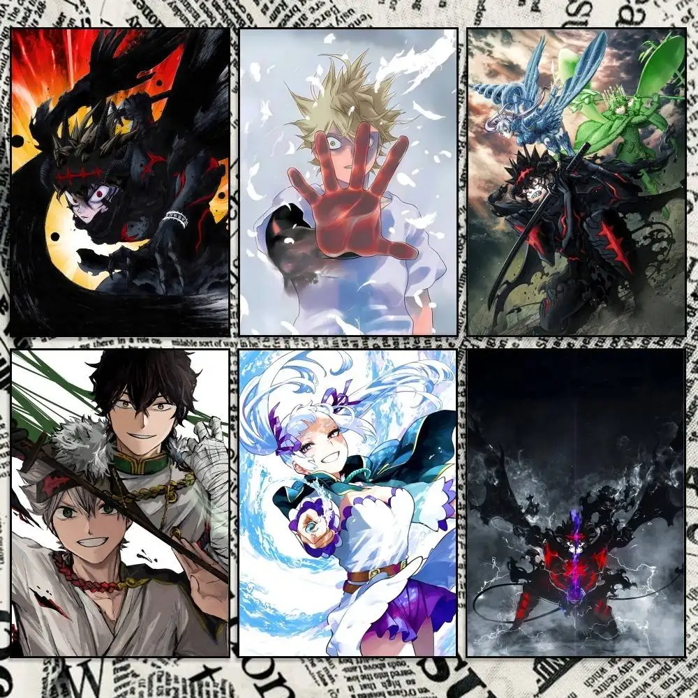 BC-Asta Anime B-Black Clover Poster Wall Art Print Decorative Mural Home Decor Gift Unframed Customizable