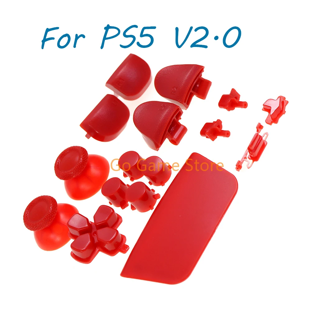 1ชุดสำหรับ PlayStation5 PS5ตัวควบคุม BDM-020ทั้งชุด kancing plastik สีสัน R1 L1 R2ปุ่ม L2 abxy D-Pad