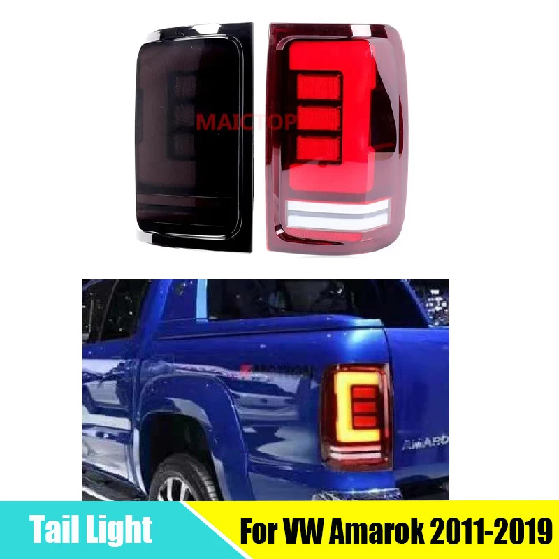 Full LED Tail light For vw Amarok 2011-2019 Pickup Rear Lamp LED DRL Dynami Turn Signal light