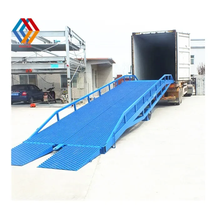 Manufacturer 8t 10t portable loading dock ramp slope container movable loading dock ramp