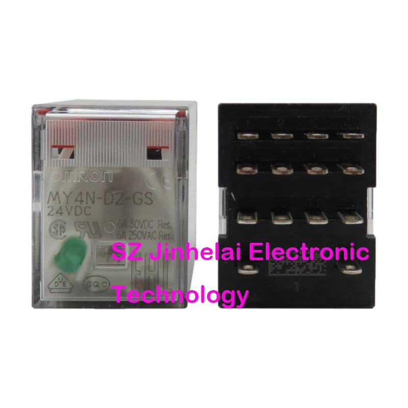 10pcs New and Original OMRON MY4N-D2-GS OMRON Intermediate Relay 24VDC (substitution MY4NJ-D2-J) Relays