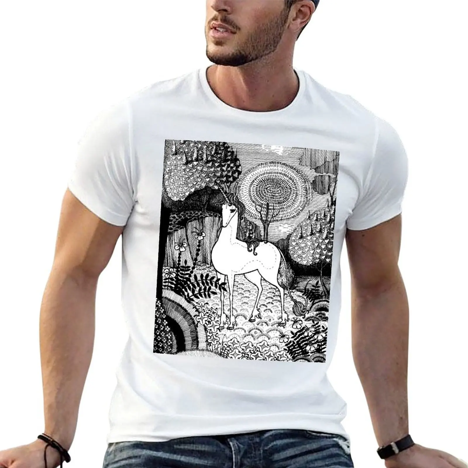 

graphic forest man the shirt in t The personalised shirt Unicorn t T-Shirt Last