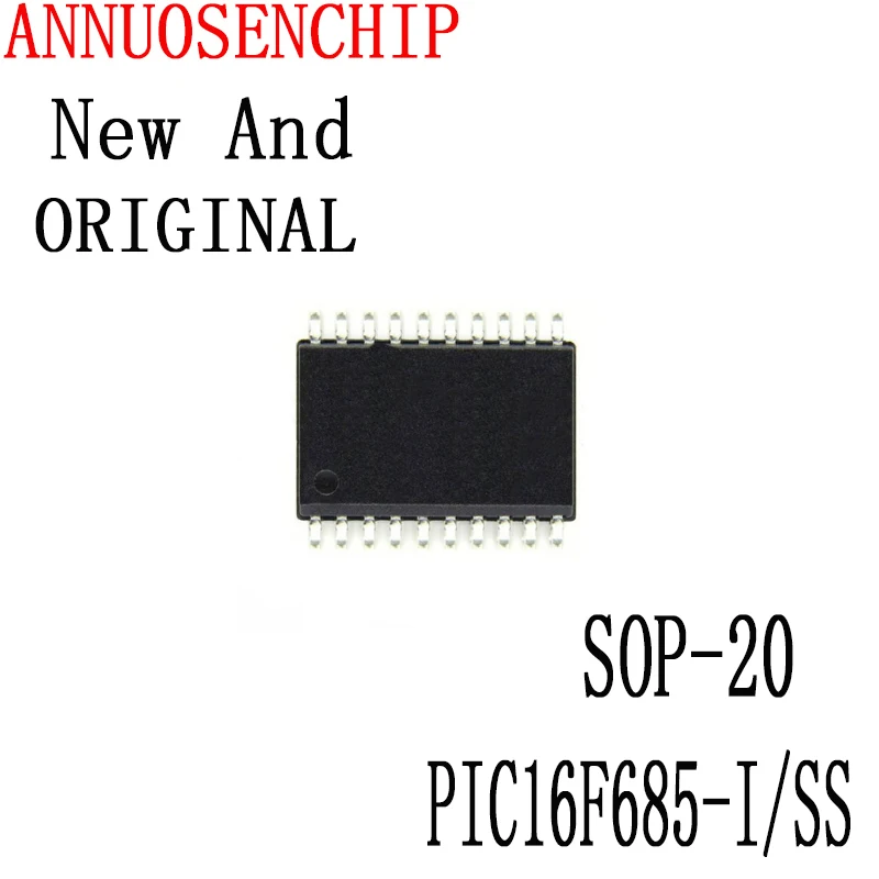 1-100PCS New And Original SMD SOP-20 PIC16F685 8-bit Microcontroller MCU-Microcontroller Chip Brand PIC16F685-I/SS