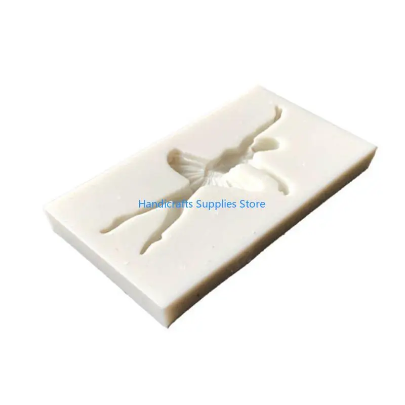 R1WA Ballet Girl Dancer Silicone Mold Fondant Chocolate Cake Stencil Decorating Clay Making Kitchen Baking Tool