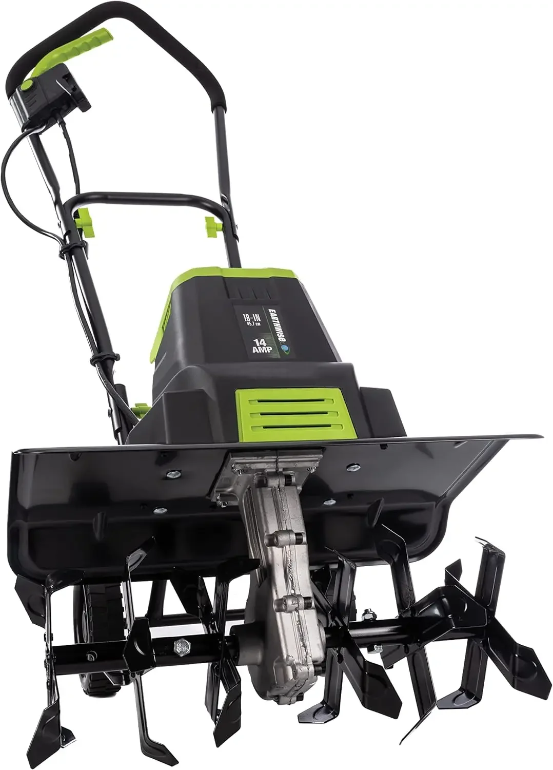 Ferramentas elétricas da ALM TC70018EW Cultivador elétrico de leme de jardim de 14 amperios e 18 polegadas, dentes fixos, preto