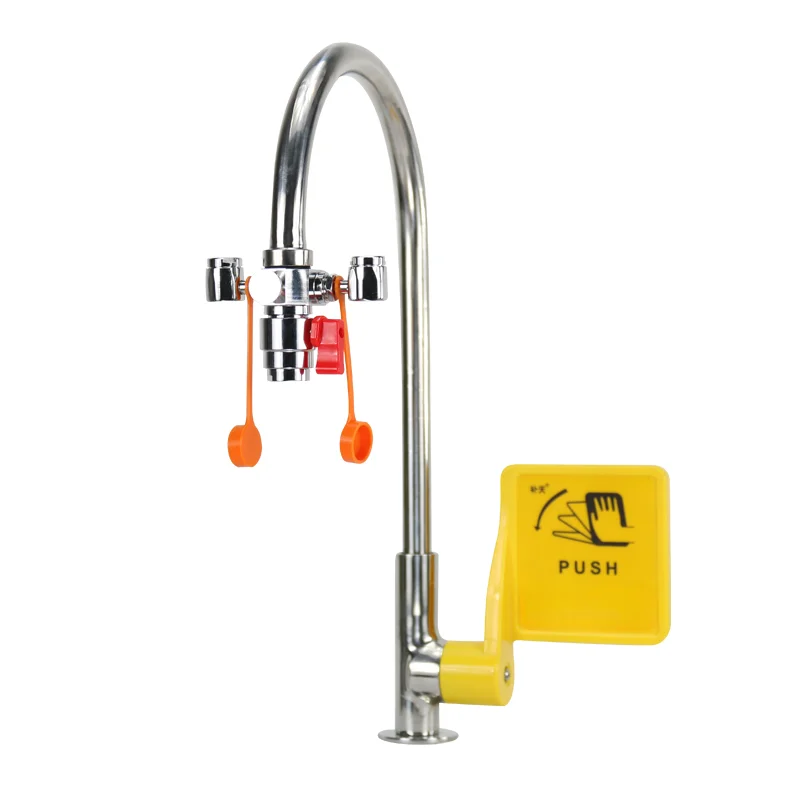 Desktop eye wash fountain with valve ball for eye wash emergency