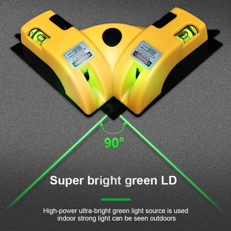 Right Angle 90 Degree Square Laser Level High Quality Instrument Measurement Vertical Ground Job Tool Laser Construction Tools