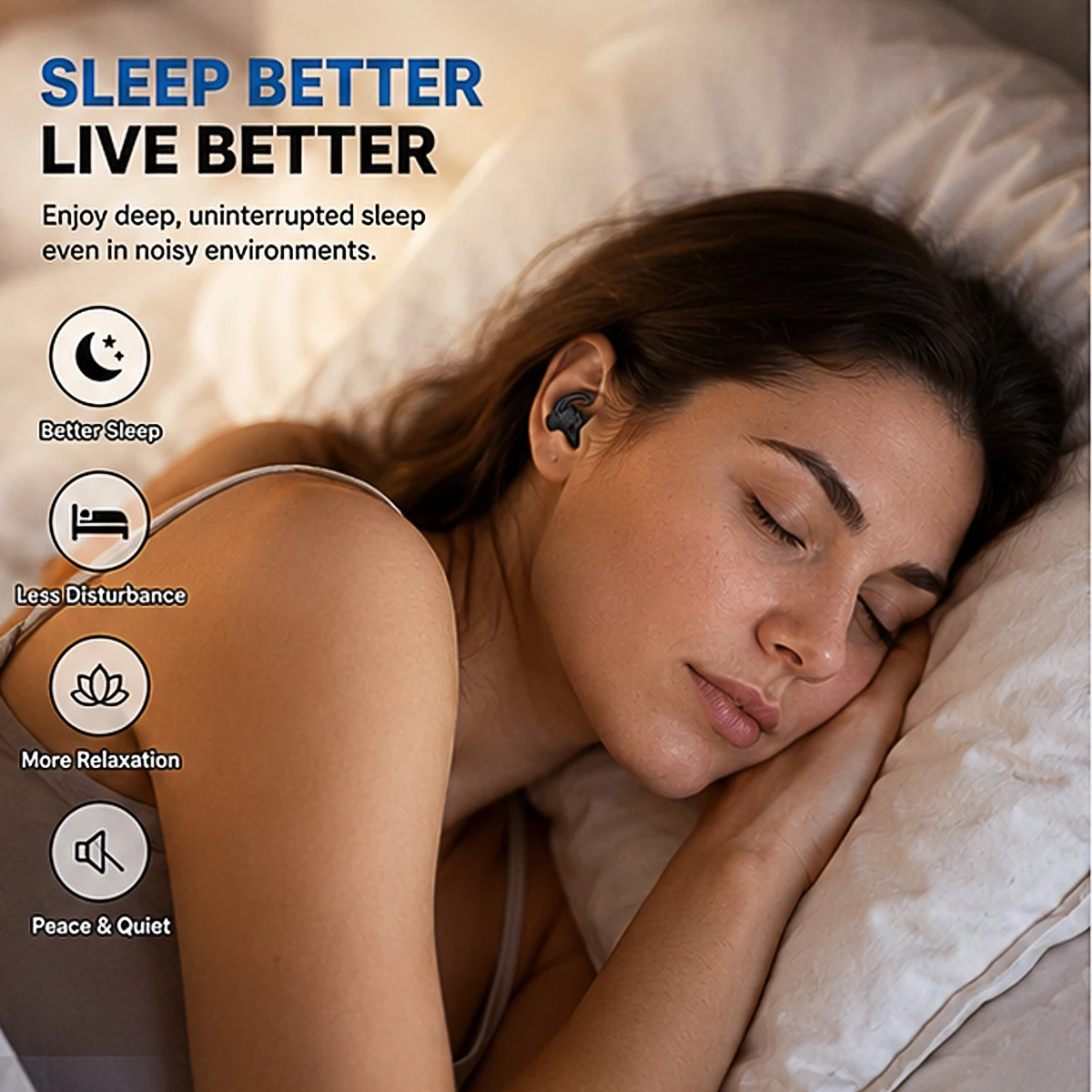 Sleep Noise Reduction Earplug Ear Protection Earplugs Anti-Noise Waterproof Plug For Travel Work Tapones Para Dormir Earplugs