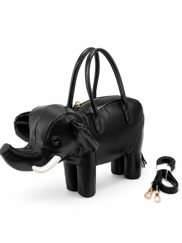 Creative Elephant Shaped Handbag New Women's New Unique Special-Shaped Bag Street Spicy Girl Cute Single Shoulder Crossbody Bags