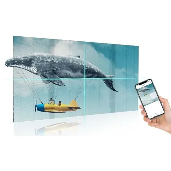 Custom Weatherproof Outdoor LED DisplayFast Refresh Rate Transparente Display For Building Facades