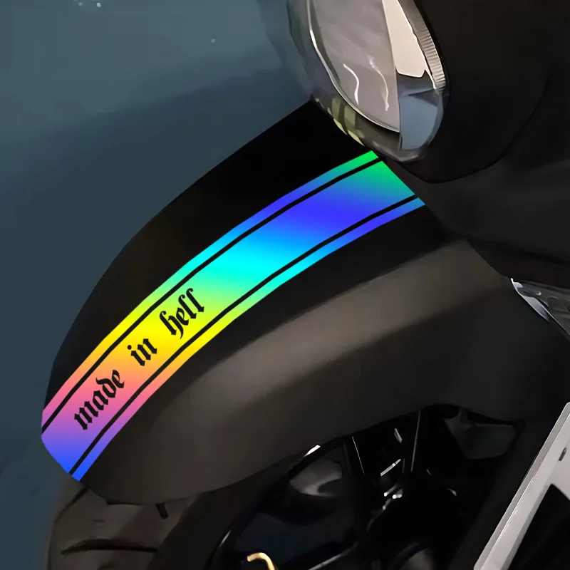waterproof and easy stickers without leaving marks, motorcycle fenders trendy motorcycle stickers, creative text stickers