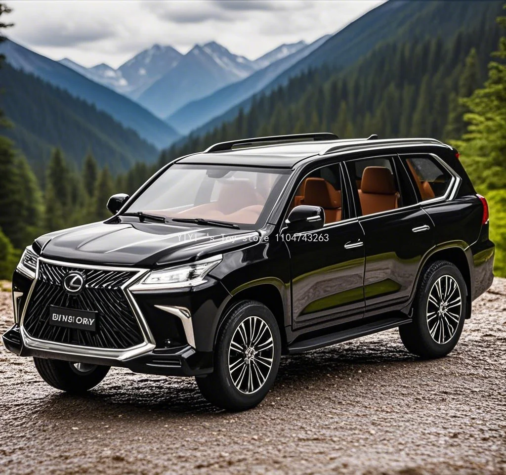 

1:24 Масштаб LX570 Модель игрушечного автомобиля из сплава, литой под давлением звук, свет, двери, открытые резиновые шины с откатным механизмом, игрушки для мальчиков, подарки 30