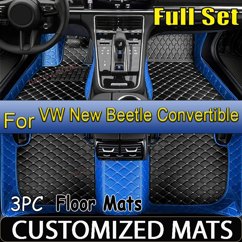 Car Floor Mats For VW Volkswagen New Beetle Convertible 1998~2011 Waterproof Rug Tapetes Para Automovil Car Mats Car Accessories