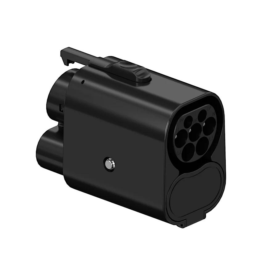 CCS2 naar CCS1 EV laadadapter, DC snelladen 300A 1000V, AC 80A 250V connector, IP65 waterbestendig, plug & play, voor Amerikaanse CCS1 EV op Europese CCS2 Type2 laadstations
