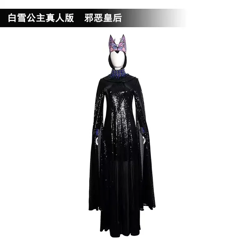 

Role-playing costume Evil Black Queen Halloween carnival set