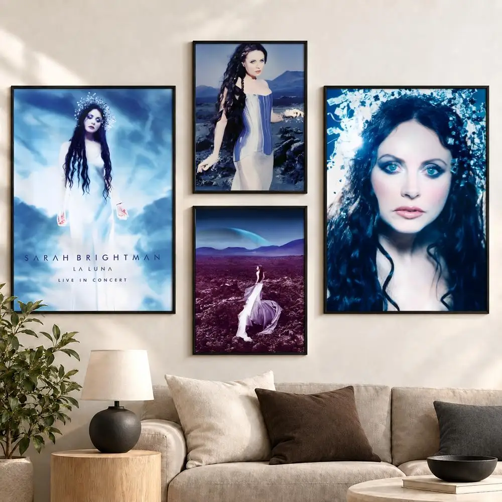 Sarah Brightman Classical Soprano Concert Stage Visuals Poster Aesthetic Art Print for Bedroom & Living Room Decor, Unframed