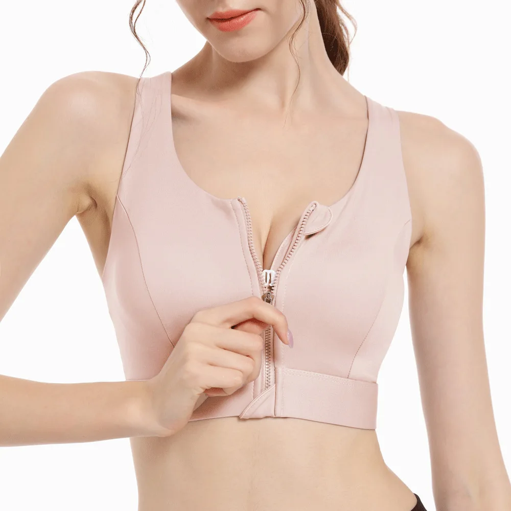 

Women's Integrated Chest Pad Sports Bra Fitness Camisole Shockproof Running Outerwear Yoga Bra with Optional Pads
