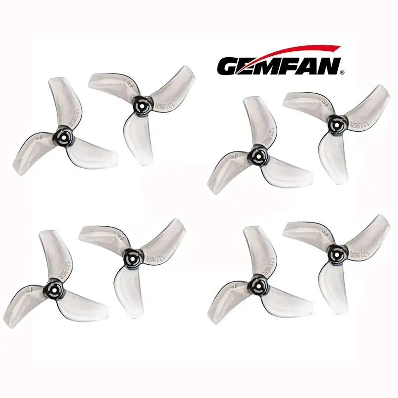 4Pairs(4CW+4CCW) Gemfan 1219S 31mm 3-Blades 1mm Ultra-light Propeller for FPV Tinywhoop Micro Drone 0702 29000KV DIY Parts