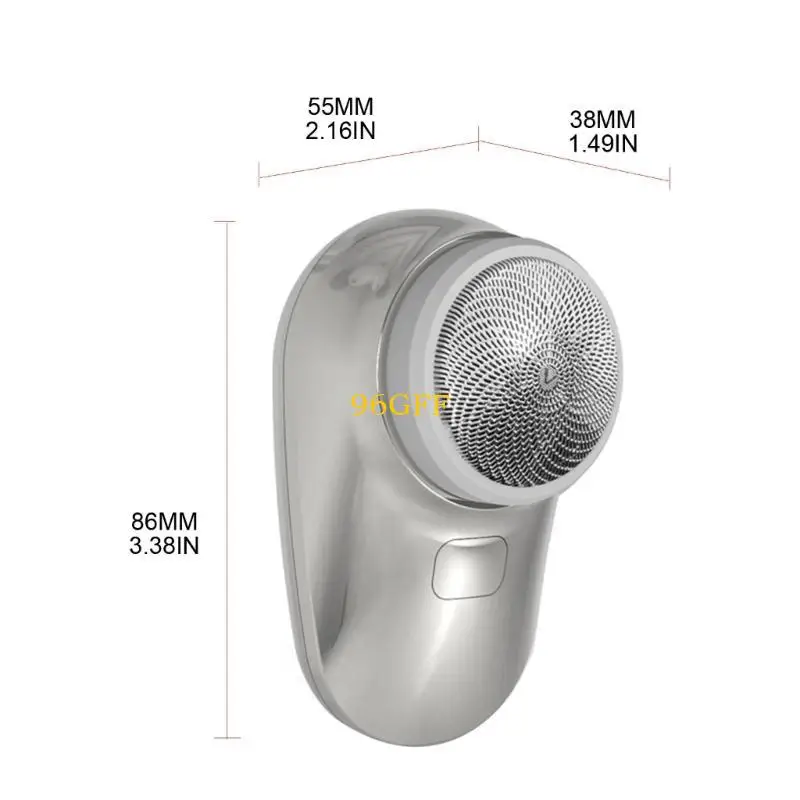 96gf Tasche Elektrorasierer Rasiermaschine für Männer nass trocken Dual-Use Mini-Bart Rasiermesser