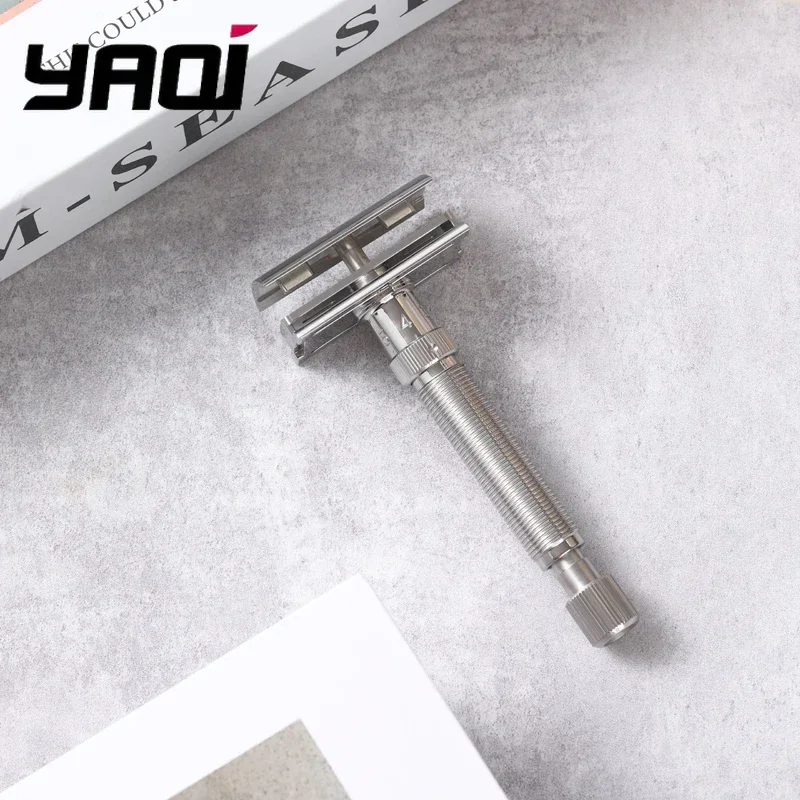 2026 Yaqi Ultima Stainless Steel Adjustable Safety Razor for Men - Comfortable Shaving Experience view 6