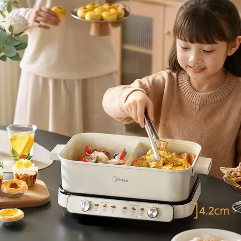 Midea electric hot pot split multi-functional electric cooking pot sub-control quick boiling household