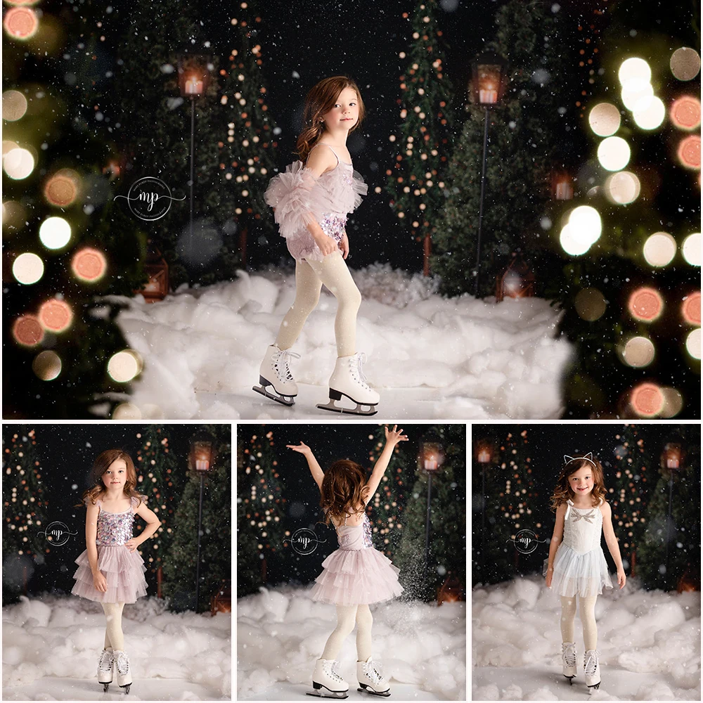 

Christmas Twinkle Forest Photo Background Family Party Portrait Photo Studio Props Photocall Starry Night Photography Backdrop