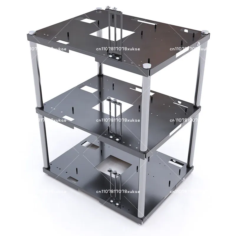 Overlay Open Chassis ATX Main Board Bracket Stacked Chassis, Studio Computer Rack