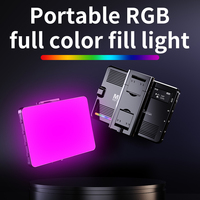 FB RGB Hot Boot Fill Light Live Photography LED Portable Atmosphere Beauty Mobile Camera Pocket Light Adjustable