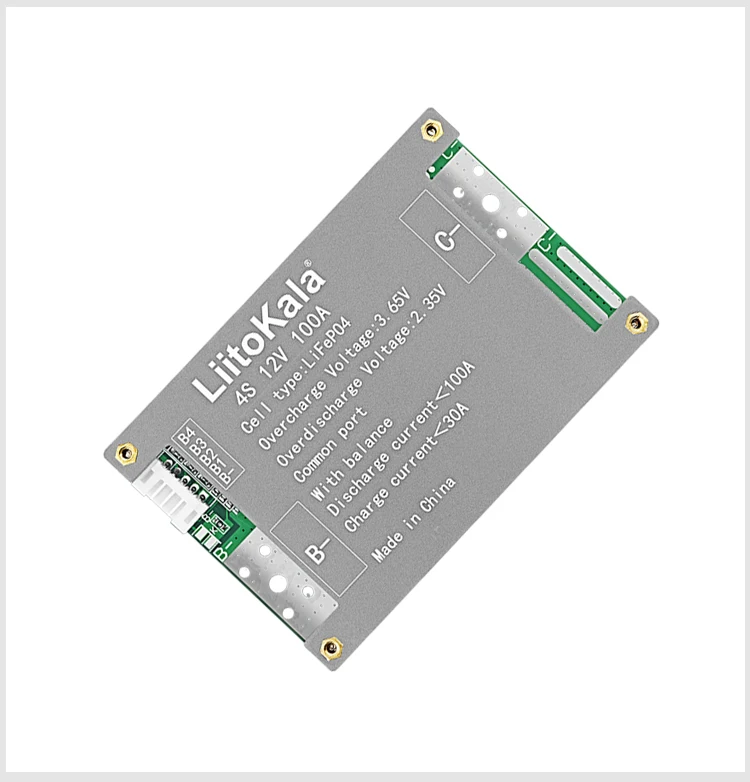 LiitoKala 충전식 Lifepo4 배터리용 BMS 4S-12V-100A-BMS, 3.2V Lifepo4 배터리용 동일한 포트