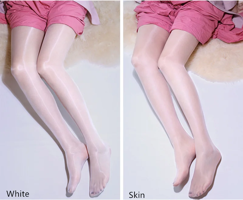 Nahtlose 5D Damenstrümpfe Sexy Damen-Strumpfhose Glänzende Ölglanz-Strumpfhose Dessous Transparente Atmungsaktive Nachtclub-Luxus-Strumpfhose für Frauen – Detail 17