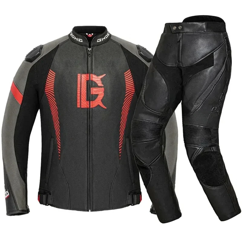 Men's All-Weather Waterproof PU Leather Motorcycle Jacket CE Certified Armor Protection Riding Pants Motorbike Gear Accessories