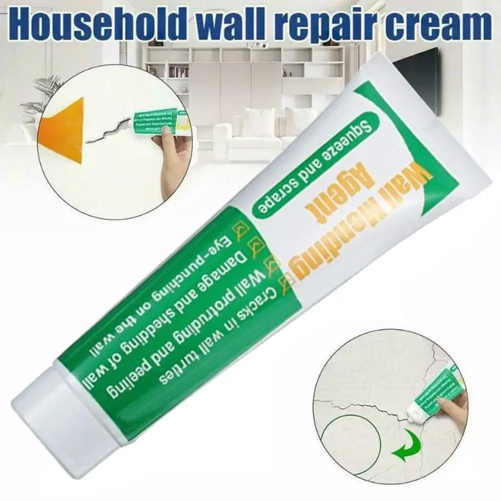 100g Wall Repair Paste Wall Crack Repair Mending Agent Paste Wall Repair Graffiti Peeling Cream Tool Construction W6X3