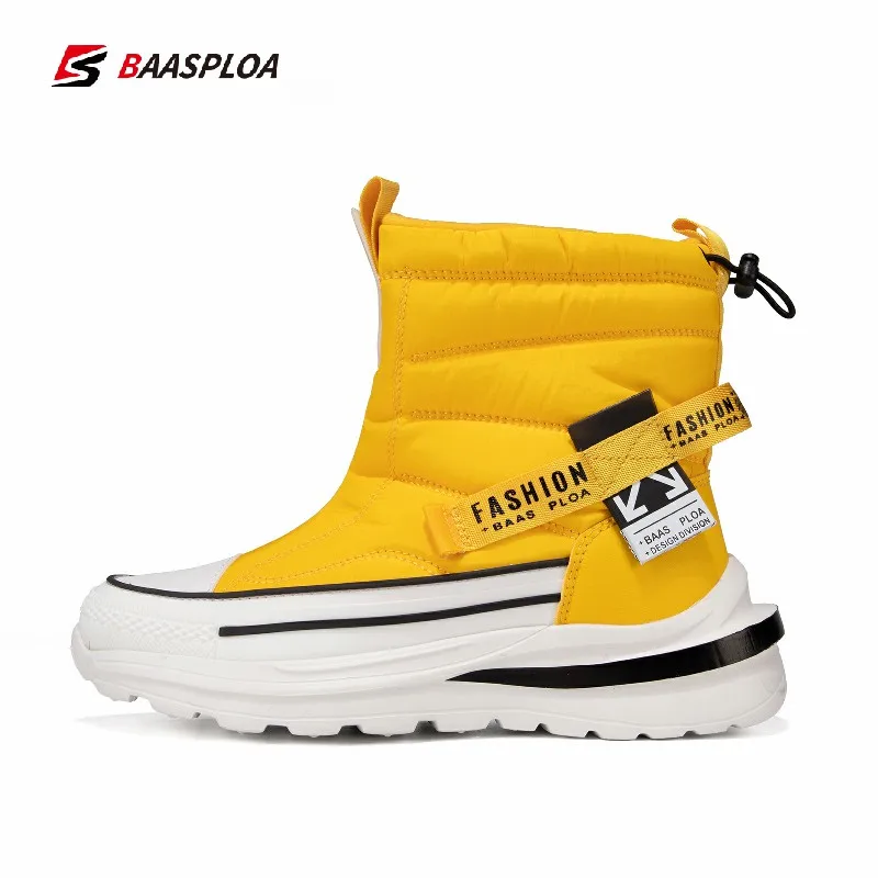 Baasploa 2022 Winter Plush Warm Snow Boots Shoes Wear-resistant Women Boots High gang thick-soled Comfortable Ankle Botas Mujer