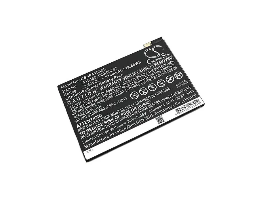 Tablet Battery For  Apple 020-00297  A1546 iPad Mini 4  A1550  5.2  A1538  Volts 3.82 Capacity 5100mAh / 19.48Wh