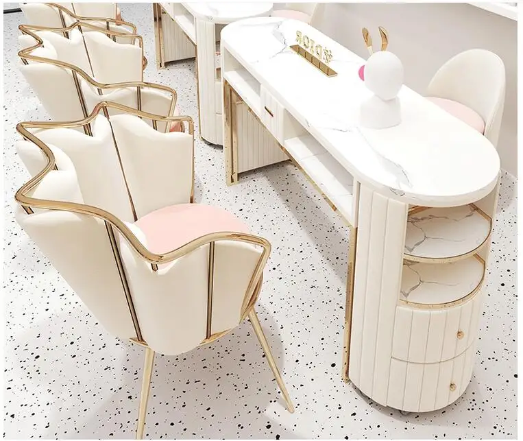 Manicure table and chair set combination net red vacuum manicure table beauty salon single double manicure table