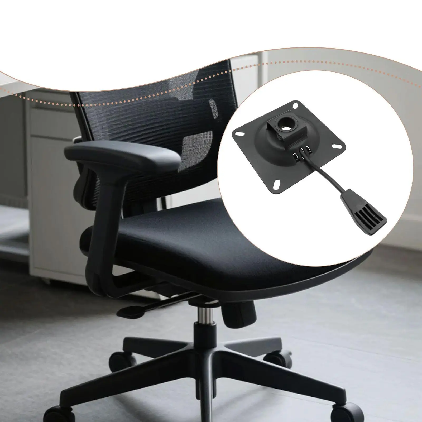 Office Chair Tilt Base Heavy Duty Steel Support Replacement Part Swivel Tilt Control Mechanism for Office Chairs and Bar Stools