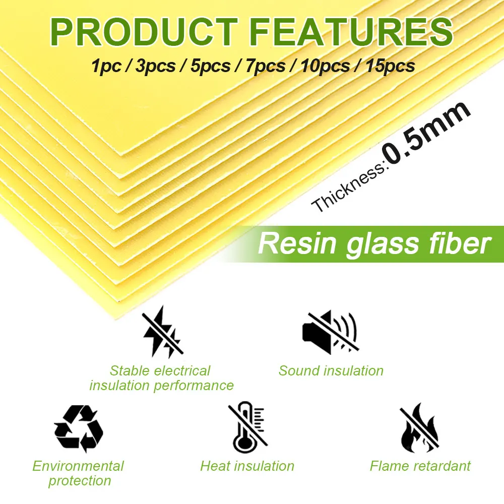 1/5/7pcs 3240 Epoxy Plate Insulating Resin Board 0. 5*128x198mm for 3.2V 90Ah 100Ah 105Ah Lifepo4 Battery Pack Diy Use