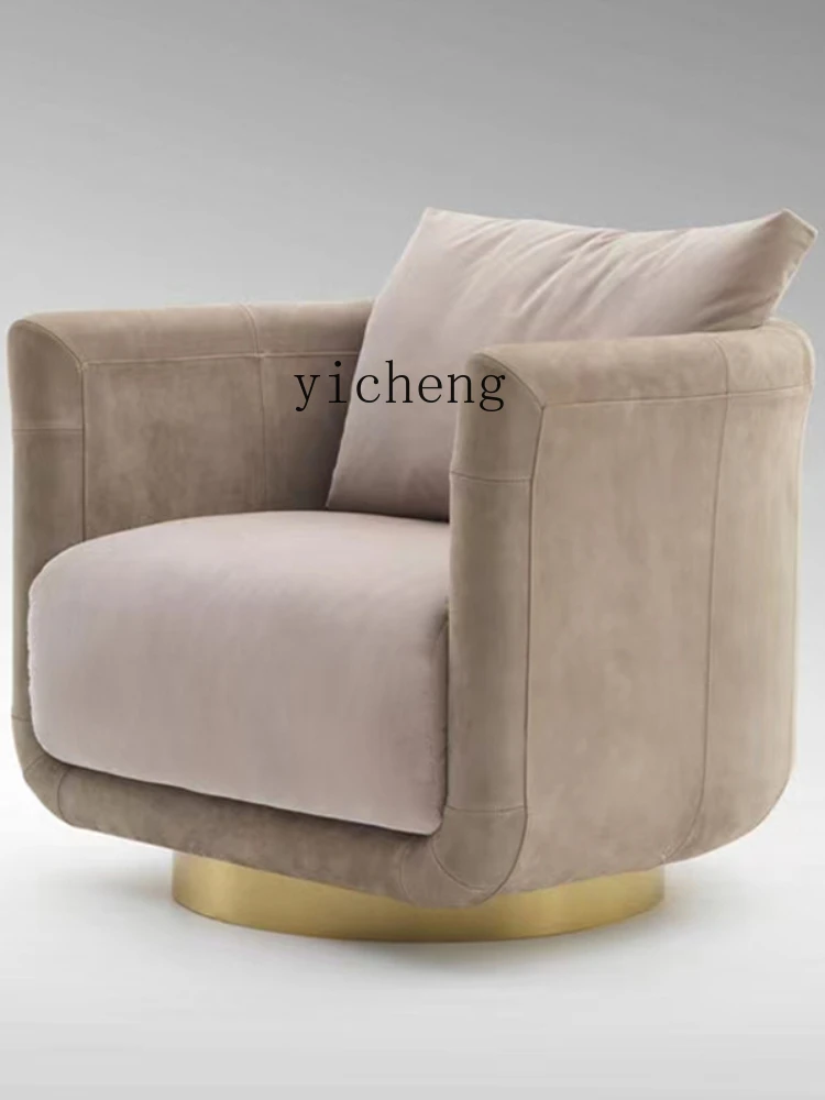 Yy   Light Luxury Single-Seat Sofa Chair Living Room Balcony Home Leisure Chair