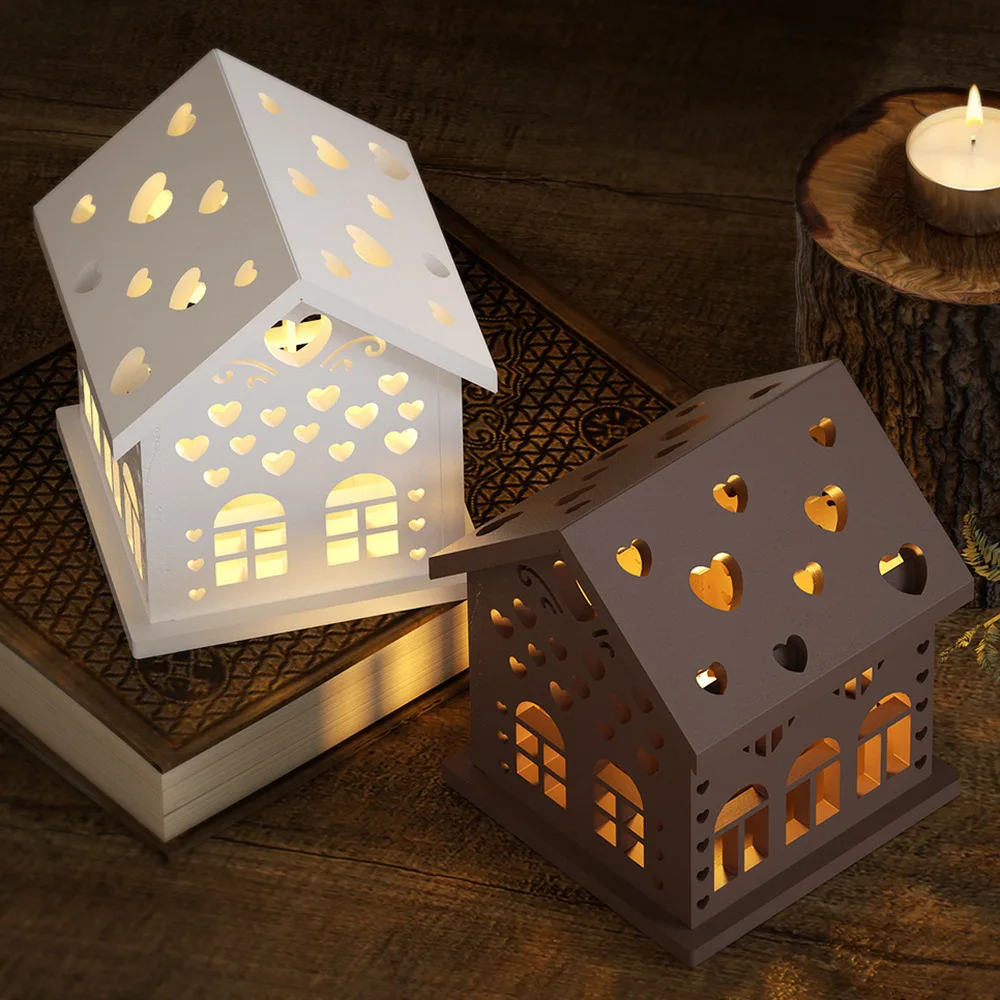 DIY Heart House Candlestick Silicone Mold HOME Houses Tea Light Candle Holder Craft Gift Making Resin Gypsum Molds Home Decor