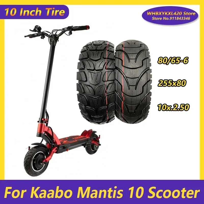 10 Inch Tire 10X3.0 80/65-6 255X80 for Kaabo Mantis 10 Zero KUGOO Electric Scooter Front or Rear Wheel Tyre Accessories Parts