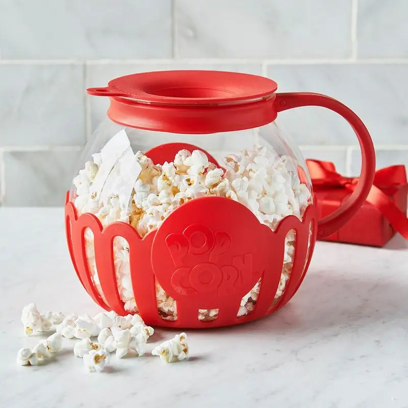 

Homemade Microwave Popcorn Air Popcorn Popper Snack Popcorn Self-Popping Kettle High Boron Glass Popcorn Maker Jar 2.13L