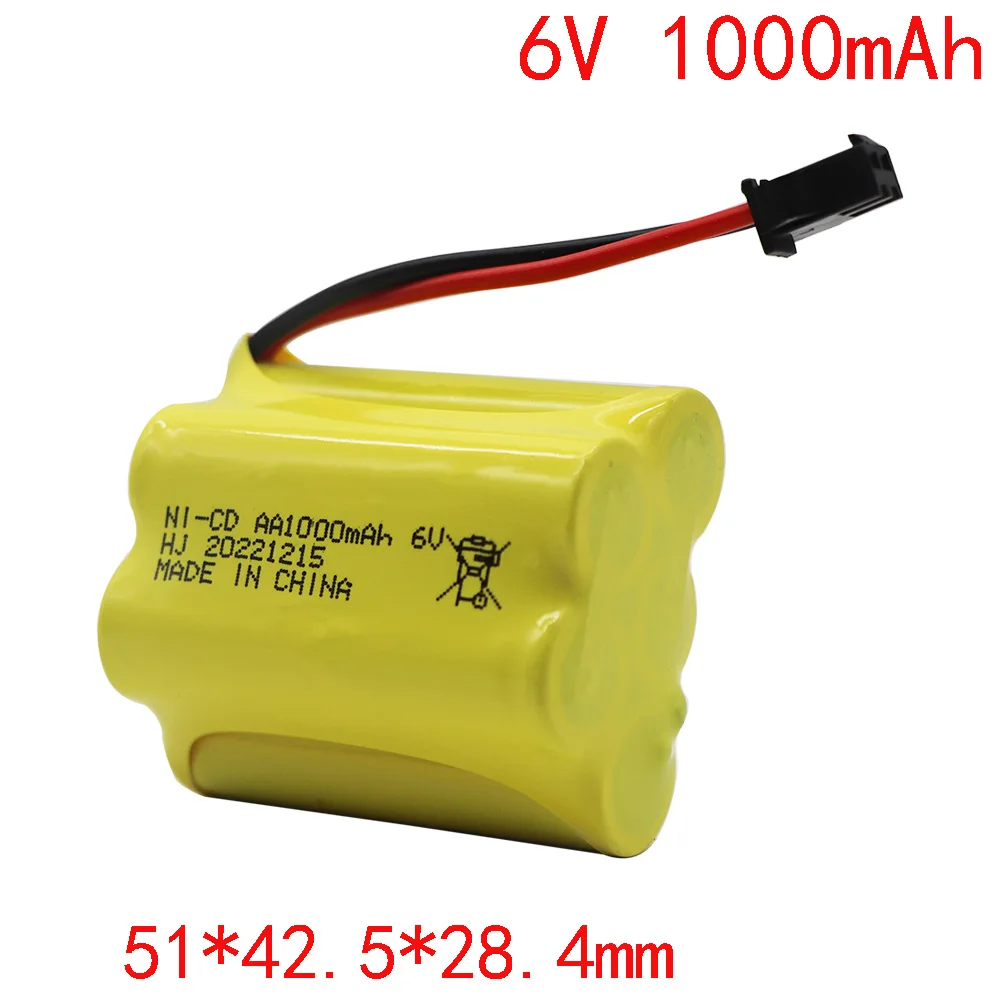 Upgrade 3.6V/ 4.8V/ 6V/ 7.2V 1000MAH NICD Battery for RC Toys Cars Trucks Tank 700mah nicd Replaceable Battery with SM plug