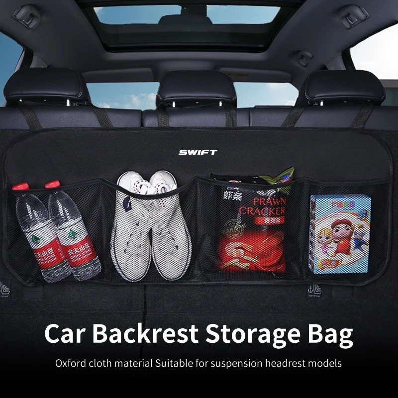 Car Backseat Storage Bag Trunk Waterproof High Capacity Organizer Accessories For Suzuki Swift Grand Vitara Jimny Kizashi Liana