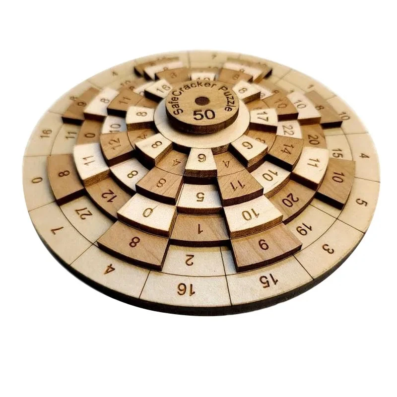 Gramofon numer z drewna Puzzle Huarong Road IQ łamigłówka zabawki edukacyjne Montessori Rompecabezas Niño Relogio Infantil